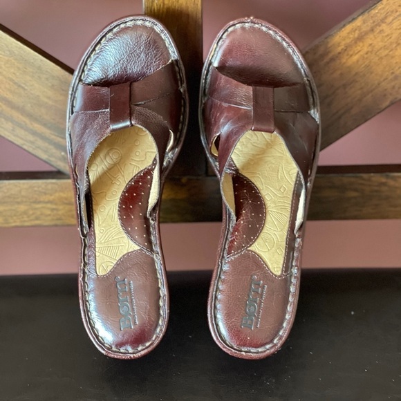 Born leather chunky strap slip on sandals size 7 - Picture 11 of 14